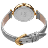 Burgi Crystal Silver Dial Silver Leather Ladies Watch BUR235YG - The Watches Men & Co #4