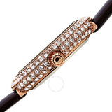 Burgi Crystal White Dial Brown Leather Ladies Watch BUR234BR - The Watches Men & Co #3