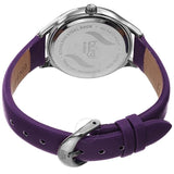 Burgi Crystal White Dial Purple Leather Ladies Watch BUR239PU - The Watches Men & Co #4