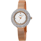 Burgi Diamond Silver Dial Ladies Watch BUR236RG - The Watches Men & Co
