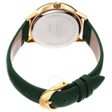 Burgi Diamond White Dial Green Leather Ladies Watch BUR221GN - The Watches Men & Co #4