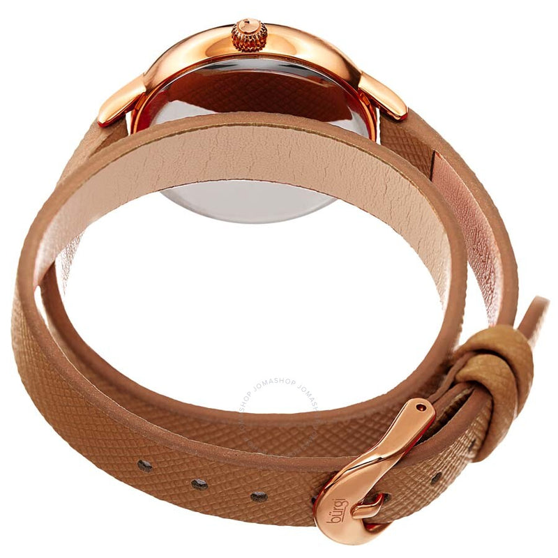 Burgi Diamond White Mother of Pearl Dial Ladies Watch BUR224BR - The Watches Men & Co #4