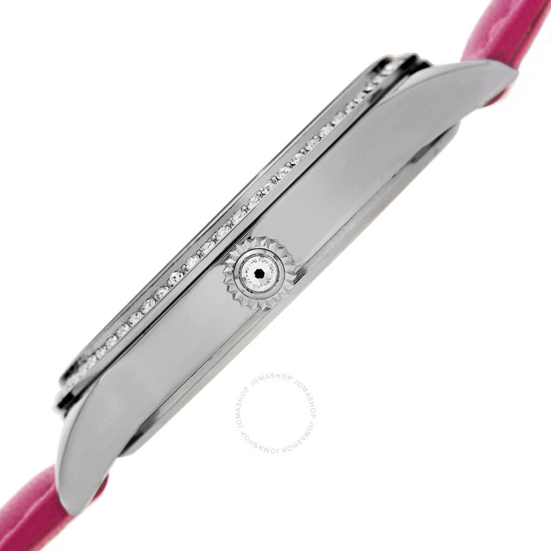 Burgi Dual Time Quartz Crystal White Dial Ladies Watch BUR184PK - The Watches Men & Co #3