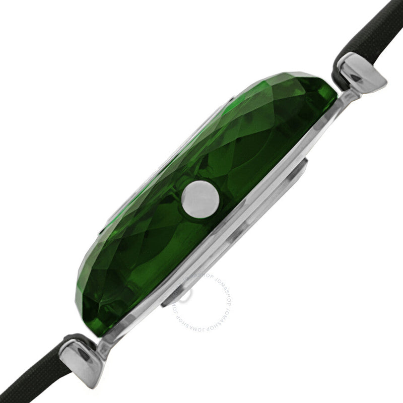 Burgi Faceted Crystal Bezel Diamond Black Dial Ladies Watch BUR252GN - The Watches Men & Co #3