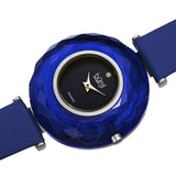 Burgi Faceted Crystal Bezel Diamond Blue Dial Ladies Watch BUR252BU - The Watches Men & Co #2
