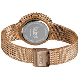 Burgi Faceted Crystal Bezel Mother of Pearl Dial Ladies Watch BUR076PK - The Watches Men & Co #3