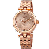 Burgi Flower Marker Quartz Diamond Ladies Watch BUR223RG - The Watches Men & Co
