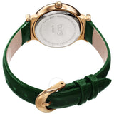 Burgi Green Dial Green Leather Ladies Watch BUR230GN - The Watches Men & Co #4
