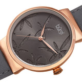 Burgi Grey Dial Grey Leather Ladies Watch BUR191GY - The Watches Men & Co #2