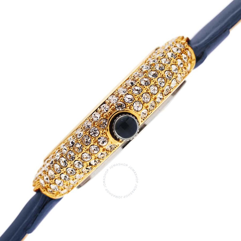 Burgi Ladies Argyle Dial Swarovski Crystal Glamor Strap Watch - The Watches Men & Co #3