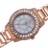 Burgi Mother of Pearl Dial Diamond Rose Gold-tone Brass Ladies Watch BUR095RG - The Watches Men & Co #2
