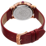 Burgi Mother of Pearl Dial Red Leather Ladies Watch BUR159RD - The Watches Men & Co #3