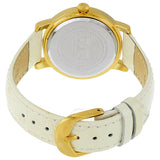 Burgi Mother of Pearl Pattern Dial White Leather Ladies Watch BUR096YGW - The Watches Men & Co #3