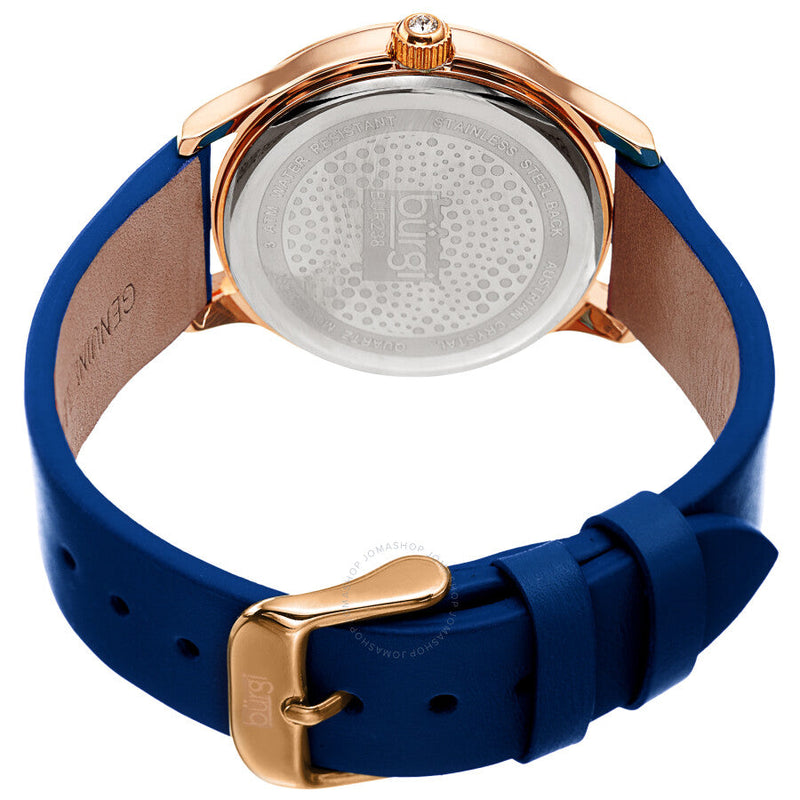 Burgi Pebble Style Quartz White Dial Ladies Watch BUR238BU - The Watches Men & Co #4