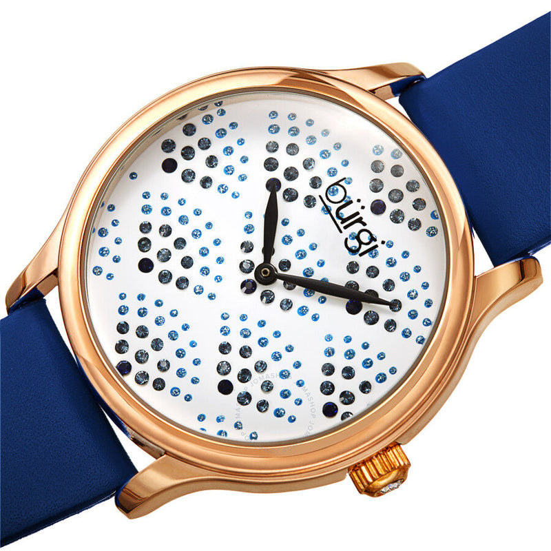 Burgi Pebble Style Quartz White Dial Ladies Watch BUR238BU - The Watches Men & Co #2