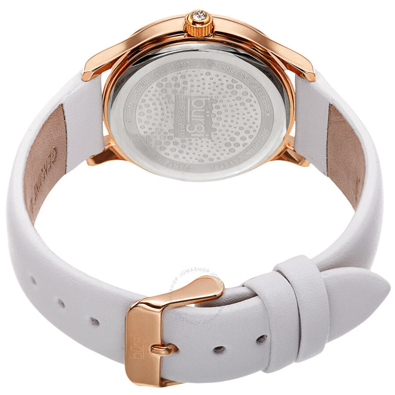 Burgi Pebble Style Quartz White Dial Ladies Watch BUR238WTR - The Watches Men & Co #4