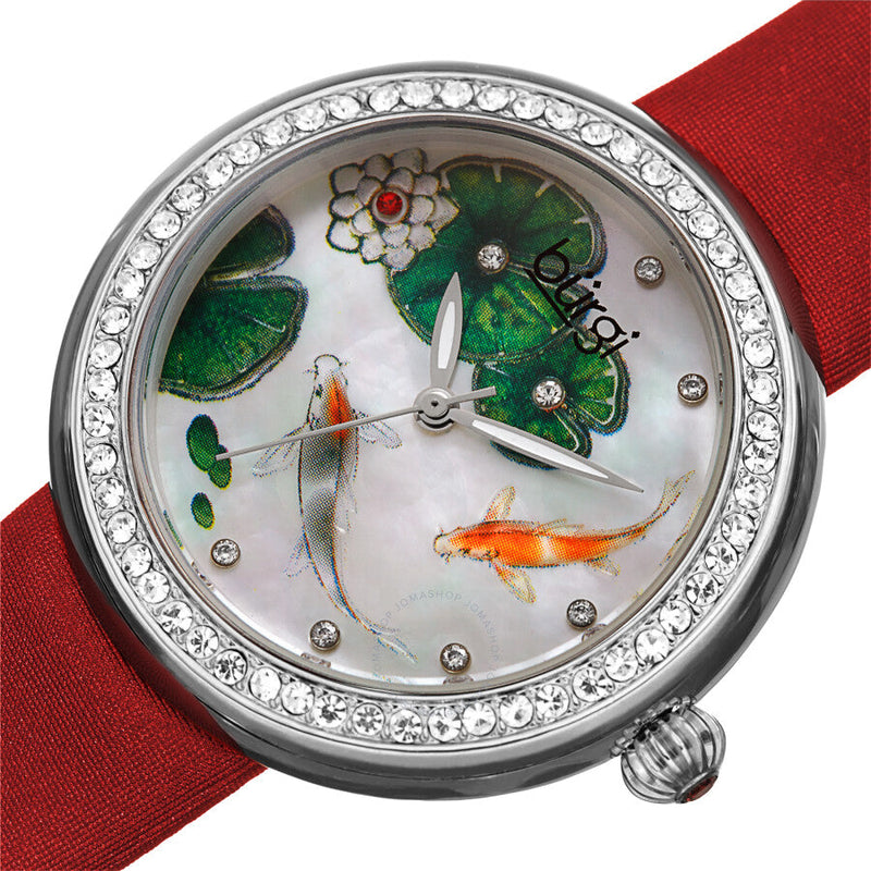 Burgi Quartz Beige Koi Fish Dial Ladies Watch BUR188RD - The Watches Men & Co #2