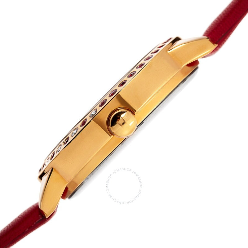 Burgi Quartz Crystal Silver Dial Ladies Watch BUR161RD - The Watches Men & Co #3