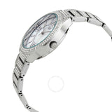 Burgi Quartz Crystal White Dial Ladies Watch BUR185SS - The Watches Men & Co #2