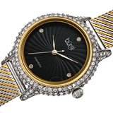 Burgi Quartz Diamond Black Dial Ladies Watch BUR250TTG - The Watches Men & Co #2
