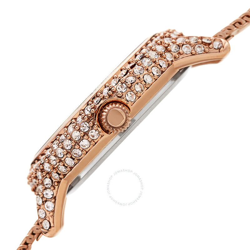 Burgi Quartz Diamond Blue Dial Ladies Watch BUR250RGBU - The Watches Men & Co #3