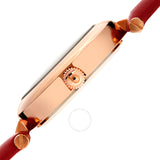 Burgi Quartz Diamond Red Dial Red Leather Ladies Watch BUR196RD - The Watches Men & Co #3