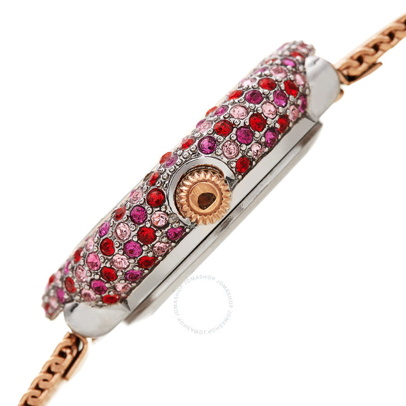 Burgi Quartz Diamond Silver Dial Ladies Watch BUR258RG - The Watches Men & Co #3