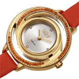 Burgi Quartz Diamond Silver Dial Ladies Watch BUR261OR - The Watches Men & Co #2