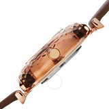 Burgi Quartz Faceted Crystal Bezel Diamond Dial Ladies Watch BUR252BR - The Watches Men & Co #3