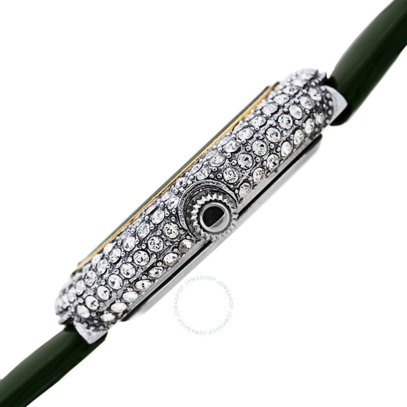 Burgi Quartz Green Dial Green Leather Ladies Watch BUR234GN - The Watches Men & Co #3