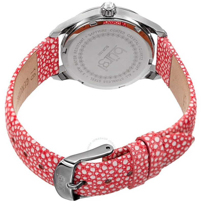 Burgi Quartz Mother of Pearl Dial Ladies Watch BUR160PK - The Watches Men & Co #4