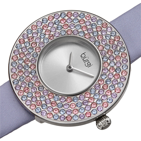 Burgi Quartz Silver Dial Ladies Watch BUR270SSP - The Watches Men & Co #2
