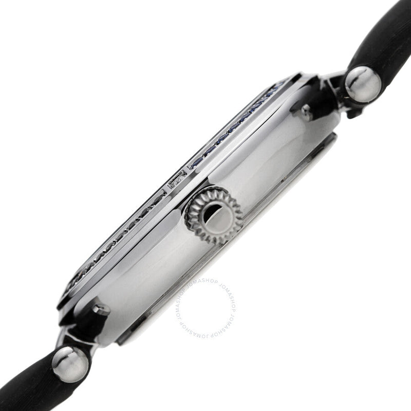 Burgi Quartz White Dial Black Leather Ladies Watch BUR251BK - The Watches Men & Co #3