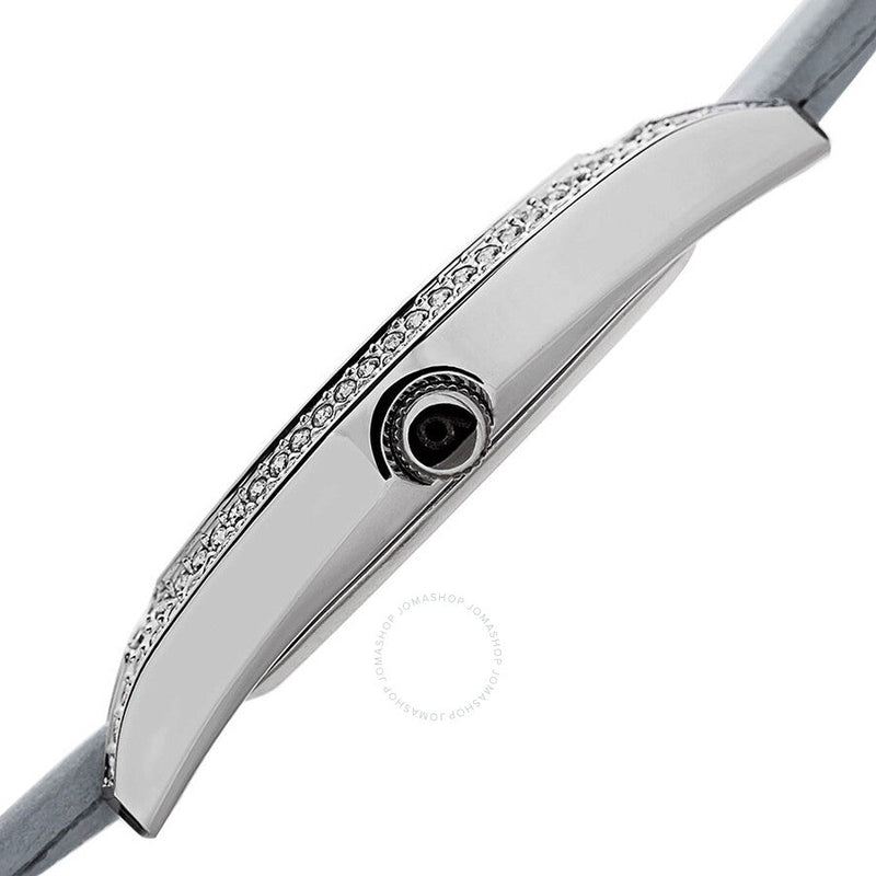 Burgi Quartz White Dial Grey Leather Ladies Watch BUR166GY - The Watches Men & Co #4