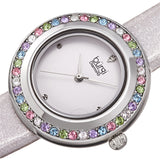 Burgi Quartz White Dial Silver Polyurethane Ladies Watch BUR265SS - The Watches Men & Co #2