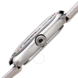 Burgi Quartz White Dial Silver Polyurethane Ladies Watch BUR265SS - The Watches Men & Co #3