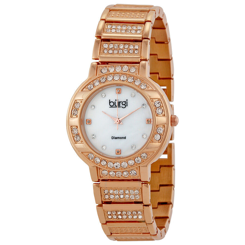Burgi Rose gold-tone brass Ladies Watch BUR067RG - The Watches Men & Co