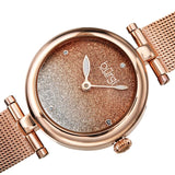 Burgi Rose Ombre Dial Rose Gold-tone Mesh Ladies Watch BUR231RG - The Watches Men & Co #2
