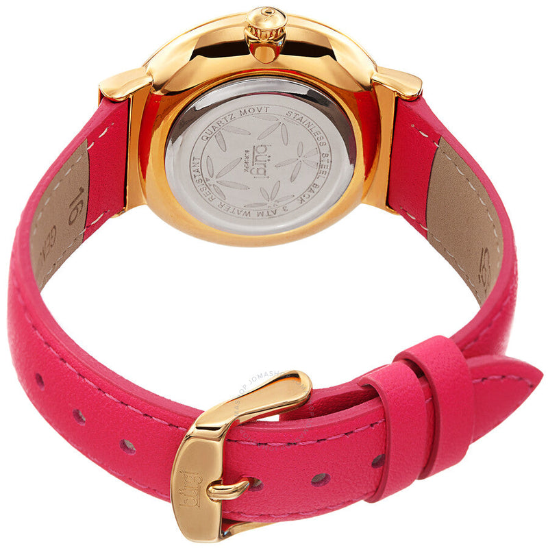 Burgi Sparkling Flower Quartz Silver Dial Ladies Watch BUR191PK - The Watches Men & Co #3