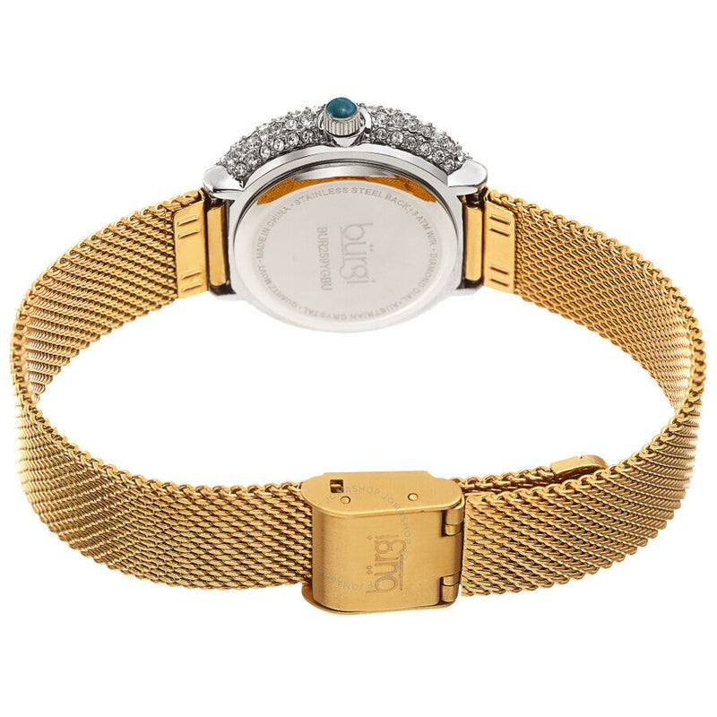 Burgi Swirl Quartz Diamond Blue Dial Ladies Watch BUR259YGBU - The Watches Men & Co #4