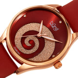 Burgi Swirl Quartz Diamond Red Dial Ladies Watch BUR201RGR - The Watches Men & Co #2