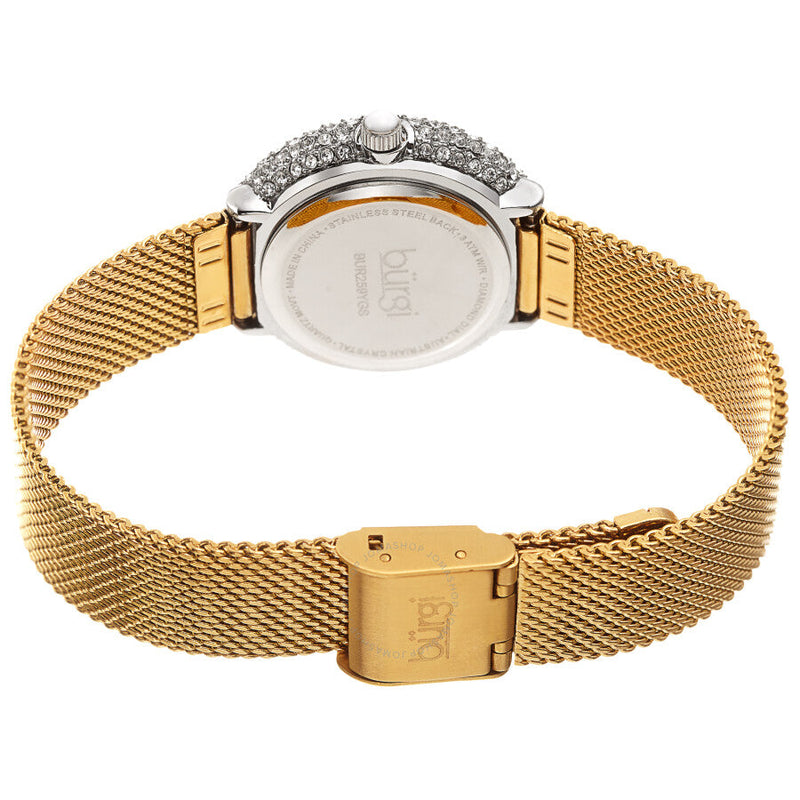 Burgi Swirl Quartz Diamond White Dial Ladies Watch BUR259YGS - The Watches Men & Co #4