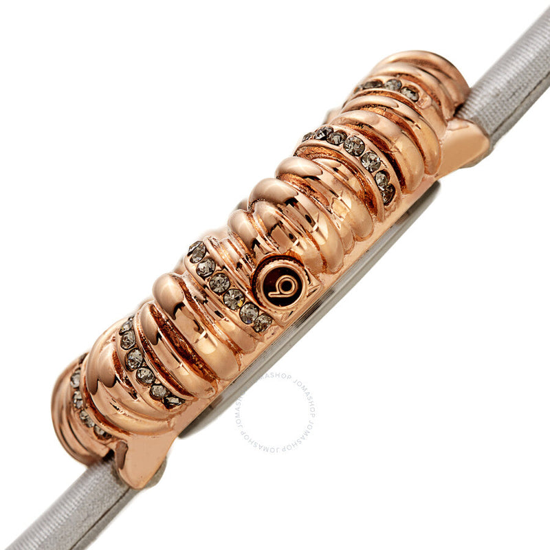 Burgi Twisted Bezel Quartz Grey Dial Ladies Watch BUR255GY - The Watches Men & Co #3