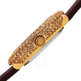 Burgi Diamond White Dial Brown Satin Ladies Watch BUR227BR - The Watches Men & Co #3