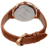 Burgi Crystal White Dial Brown Leather Ladies Watch BUR239BR - The Watches Men & Co #4