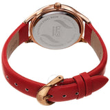 Burgi Crystal White Dial Red Leather Ladies Watch BUR239RD - The Watches Men & Co #4