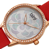 Burgi White Mother of Pearl Dial Ladies Watch BUR203RDR - The Watches Men & Co #2