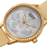 Burgi White Mother of Pearl Dial Ladies Watch BUR203YG - The Watches Men & Co #2