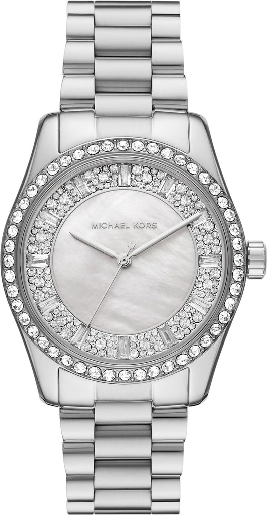 Michael Kors Lexington Pavé Silver-Tone Women's Watch - MK7445