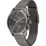 Hugo Boss Skymaster Grey Mesh Men's Watch 1513837 - The Watches Men & CO #2